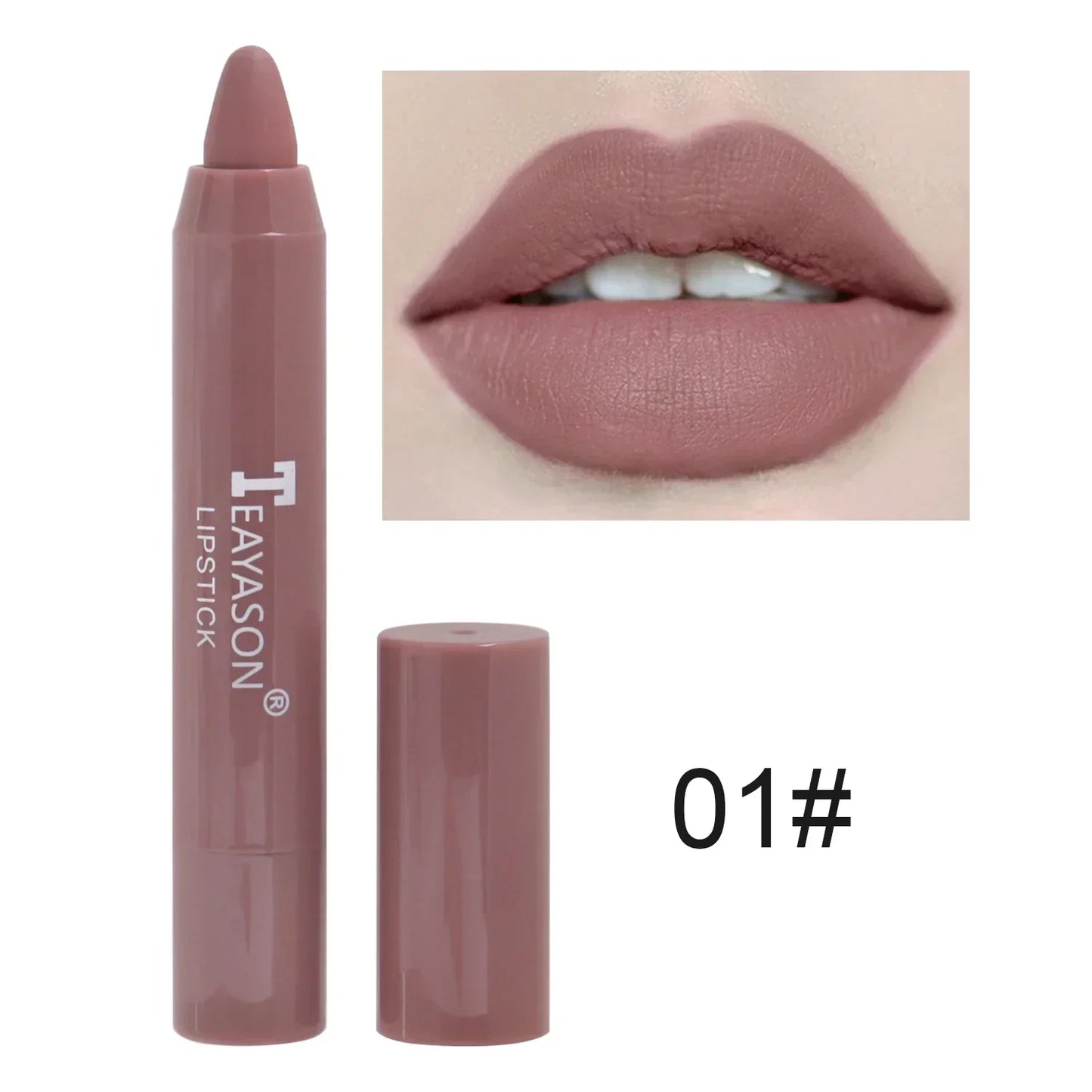 04.- Lápiz Delineador de labios mate, resistente al agua, 12 colores, tinte de contorno rojo Sexy, lápiz labial duradero, antiadherente, delineador de labios, maquillaje cosmético