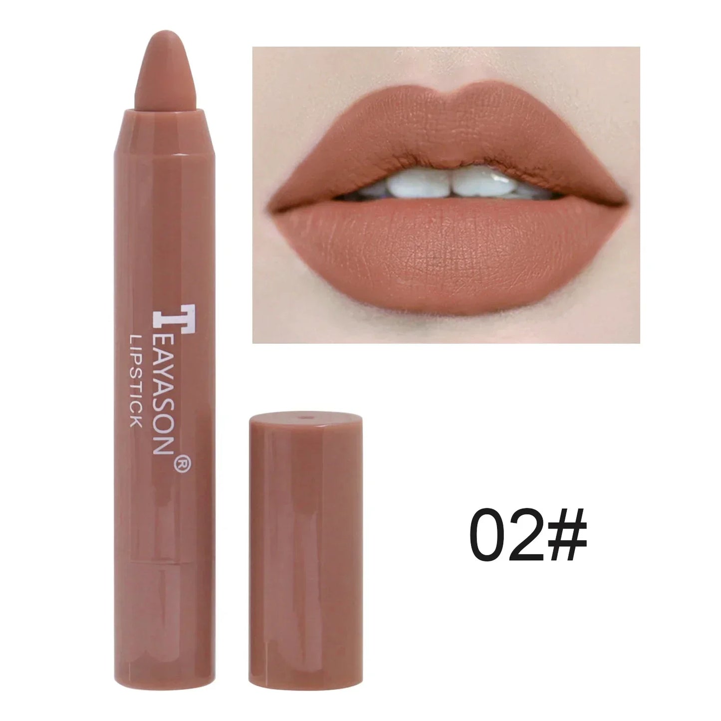 04.- Lápiz Delineador de labios mate, resistente al agua, 12 colores, tinte de contorno rojo Sexy, lápiz labial duradero, antiadherente, delineador de labios, maquillaje cosmético