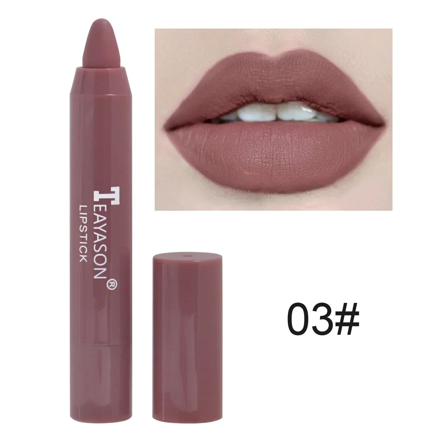 04.- Lápiz Delineador de labios mate, resistente al agua, 12 colores, tinte de contorno rojo Sexy, lápiz labial duradero, antiadherente, delineador de labios, maquillaje cosmético