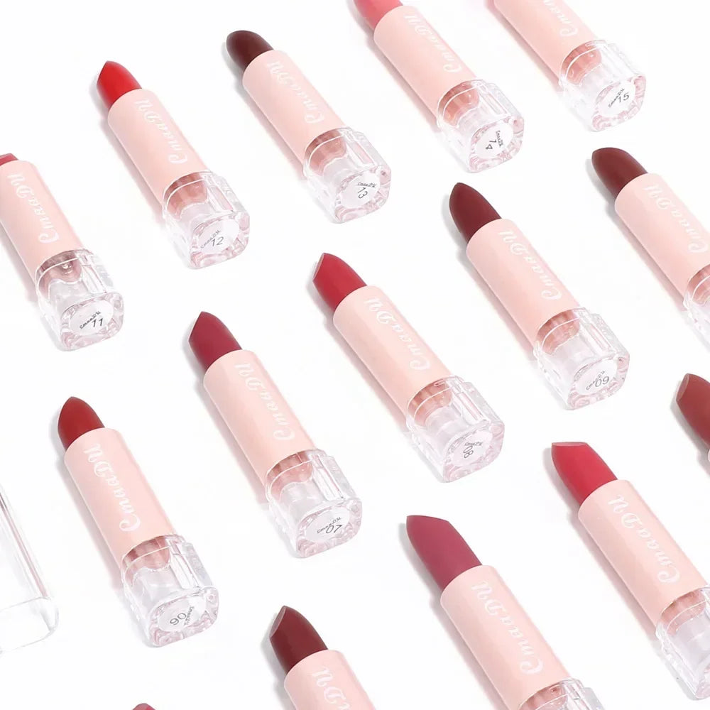 07,- Maquillaje de lápiz labial para mujeres Envío gratis Cosméticos resistentes al agua de larga duración Maquillaje coreano Lápiz labial mate