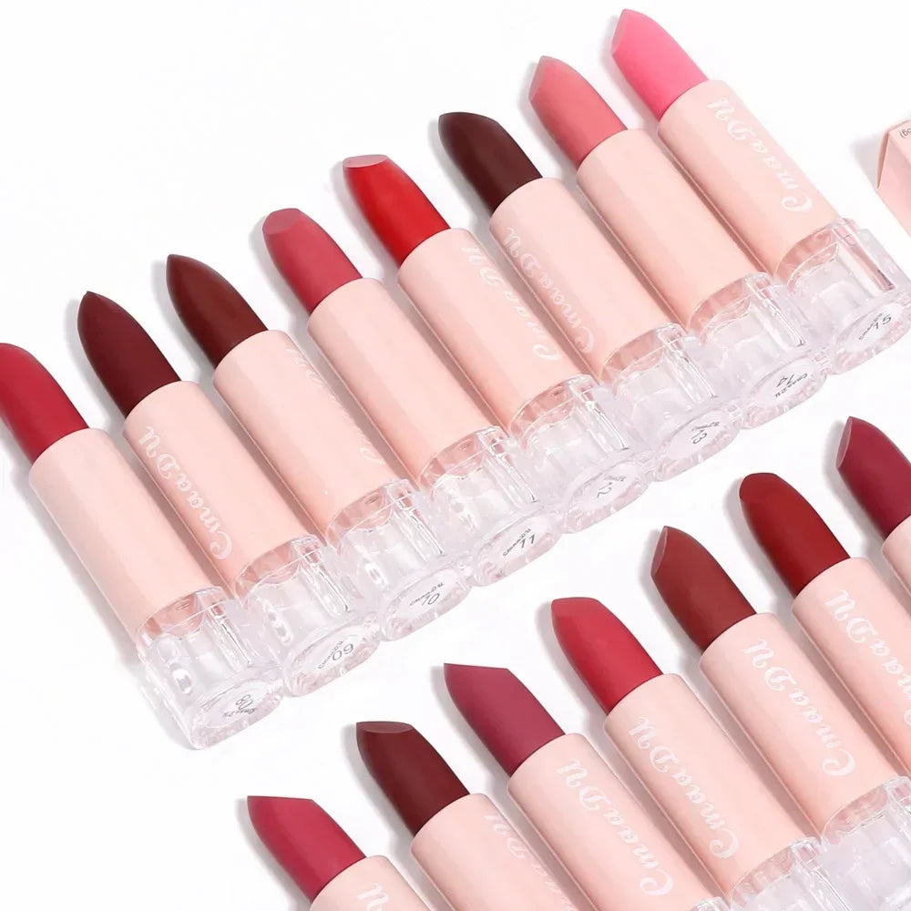 07,- Maquillaje de lápiz labial para mujeres Envío gratis Cosméticos resistentes al agua de larga duración Maquillaje coreano Lápiz labial mate