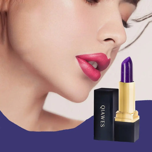 08.- Lápiz labial rosa azul, bálsamo hidratante labial que cambia de Color con la temperatura, taza antiadherente, impermeable, bloqueo de Color, cuidado de labios duradero