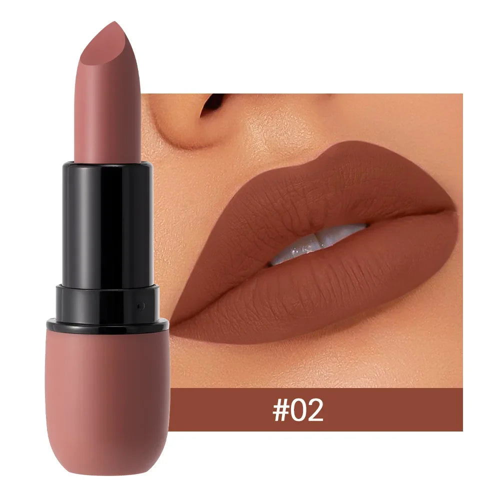 12.- Lápiz labial mate Sexy, 6 colores, resistente al agua, larga duración, Color, delineador de labios de terciopelo antiadherente, lápiz de maquillaje para mujer, cosméticos