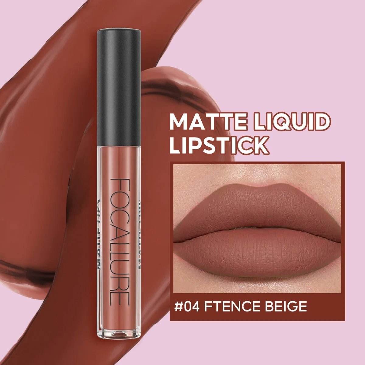 03.- Color mate terciopelo brillo de labios de larga duración impermeable desnudo antiadherente taza líquido lápiz labial mujeres maquillaje de labios cosméticos