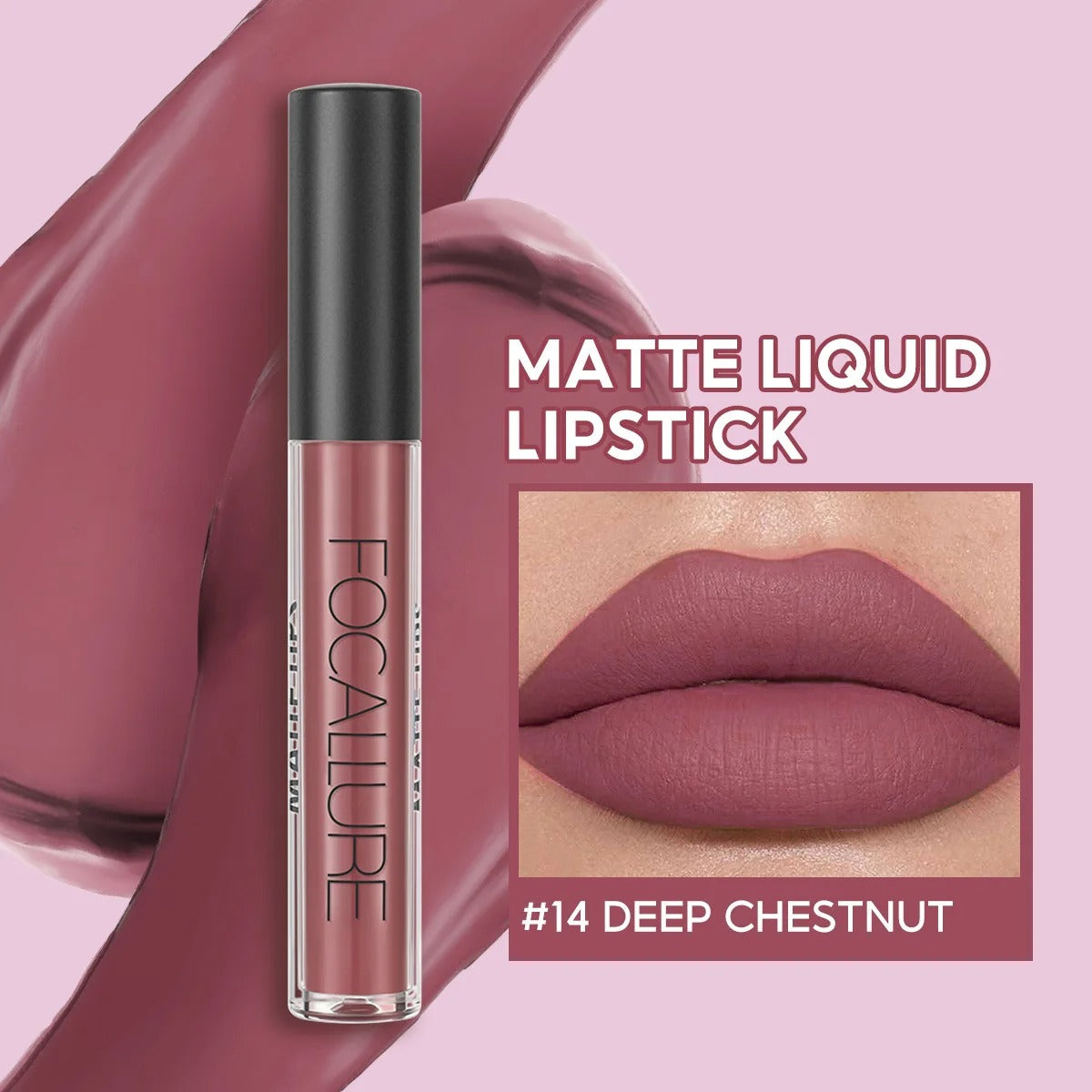 03.- Color mate terciopelo brillo de labios de larga duración impermeable desnudo antiadherente taza líquido lápiz labial mujeres maquillaje de labios cosméticos